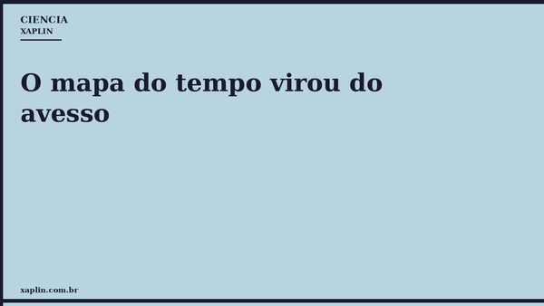 O mapa do tempo virou do avesso