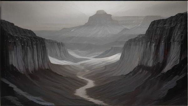 Ilustração editorial: Enchente no Grand Canyon mata um e deixa 15 desaparecidos