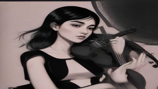 Ilustração editorial: Violinista Elisa Fukuda é refém em assalto em São Paulo