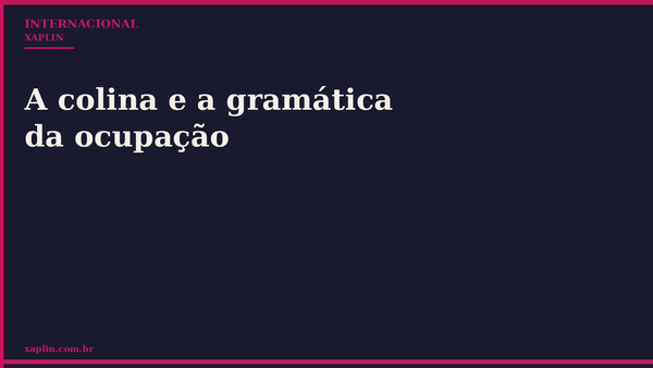 Nove mortos em Kfar Roummane: a gramática da ocupação