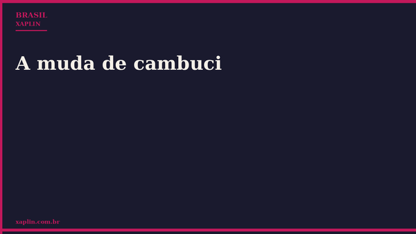 Heitor Graça publica crônica sobre muda de cambuci