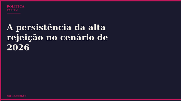 A persistência da alta rejeição no cenário de 2026