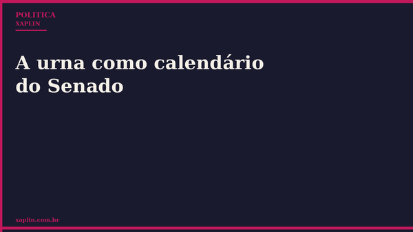Eleições definem futuro político do Senado, avalia especialista