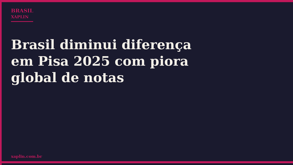 Brasil diminui diferença em Pisa 2025 com piora global de notas