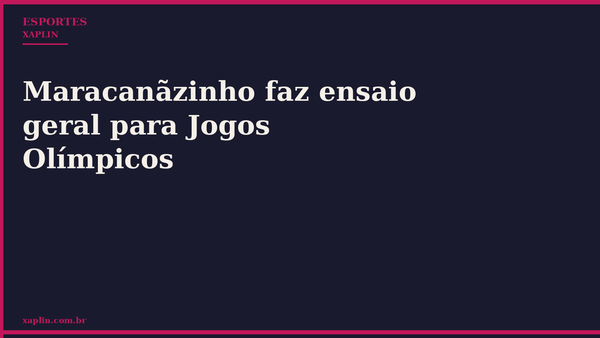 Maracanãzinho faz ensaio geral para Jogos Olímpicos