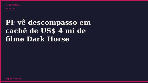 PF vê descompasso em cachê de US$ 4 mi de filme Dark Horse