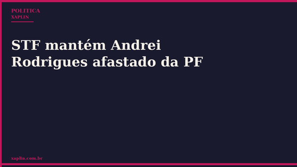 STF mantém Andrei Rodrigues afastado da PF
