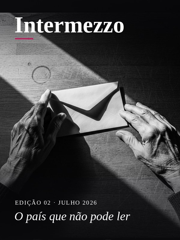 Capa da Intermezzo · O país que não pode ler