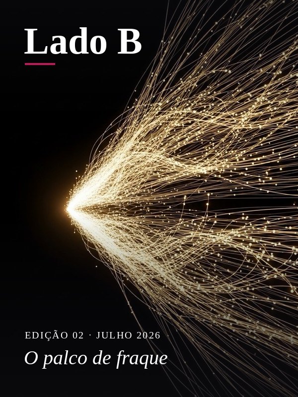 Capa da Lado B · O palco de fraque