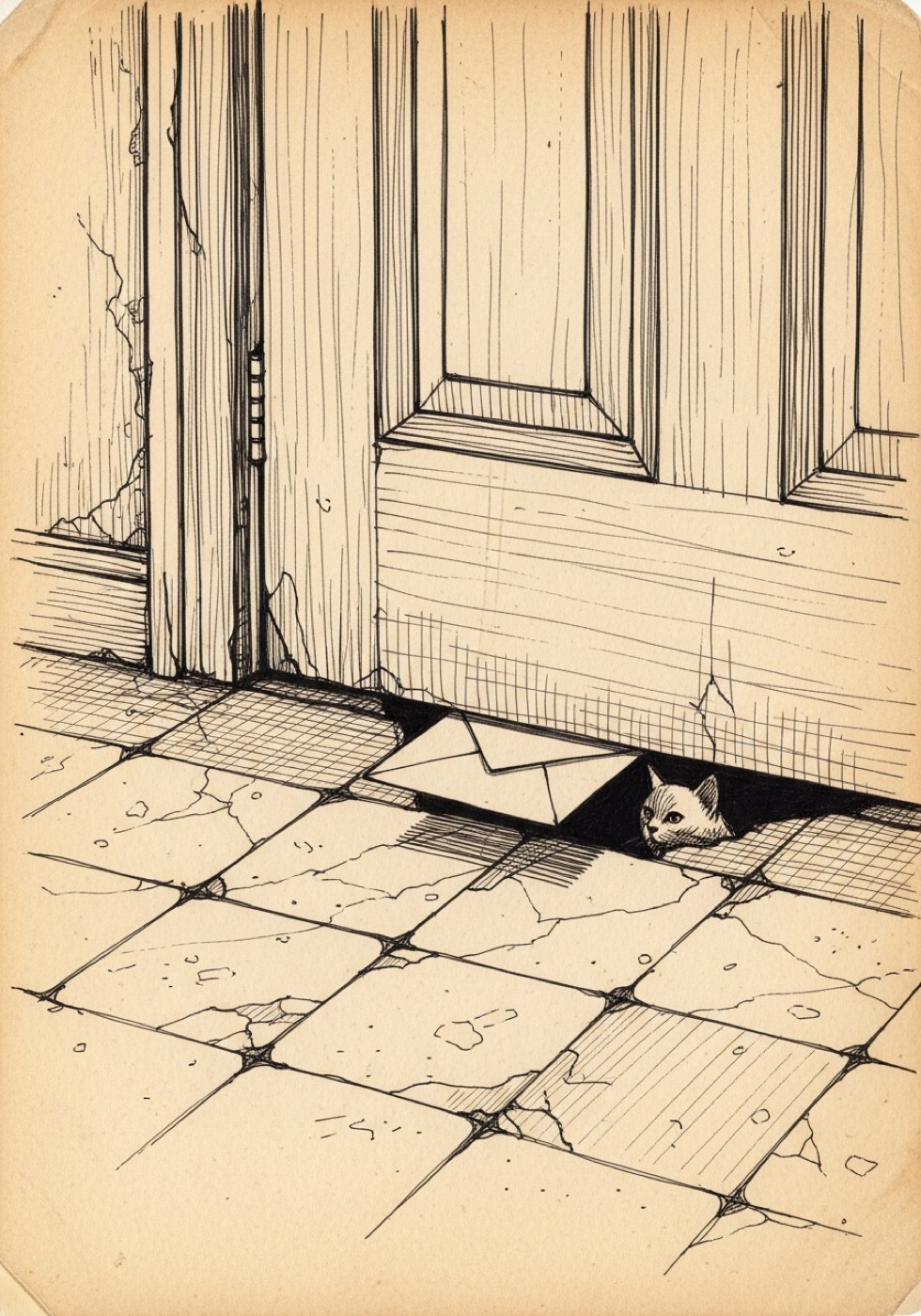 Toda promessa começa por baixo de uma porta.
