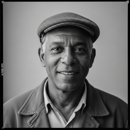 Retrato ilustrado de Joaquim Santana